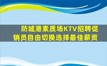 防城港素质场KTV招聘促销员自由切换选择最佳薪资
